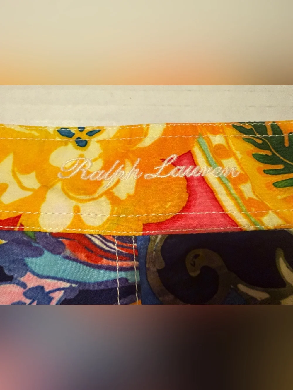 Ralph Lauren Purple Label Psychedelic Floral Paisley Tailored Resort Shorts 32